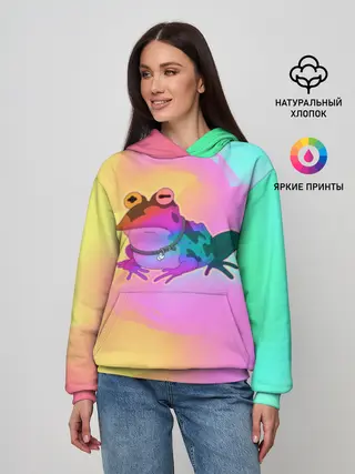 Женское худи / Кислотная Гипножаба