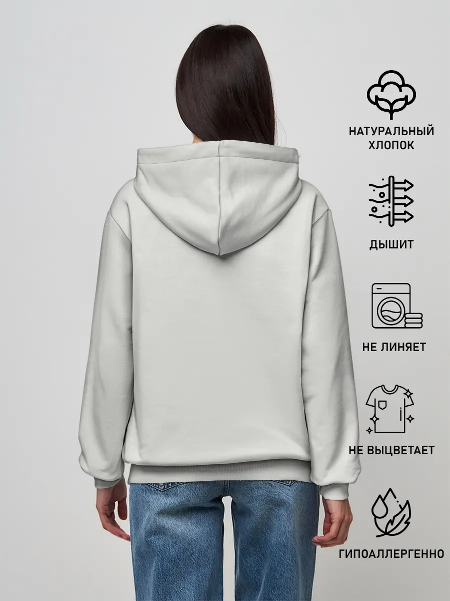 Женское худи / Лис Вцепился