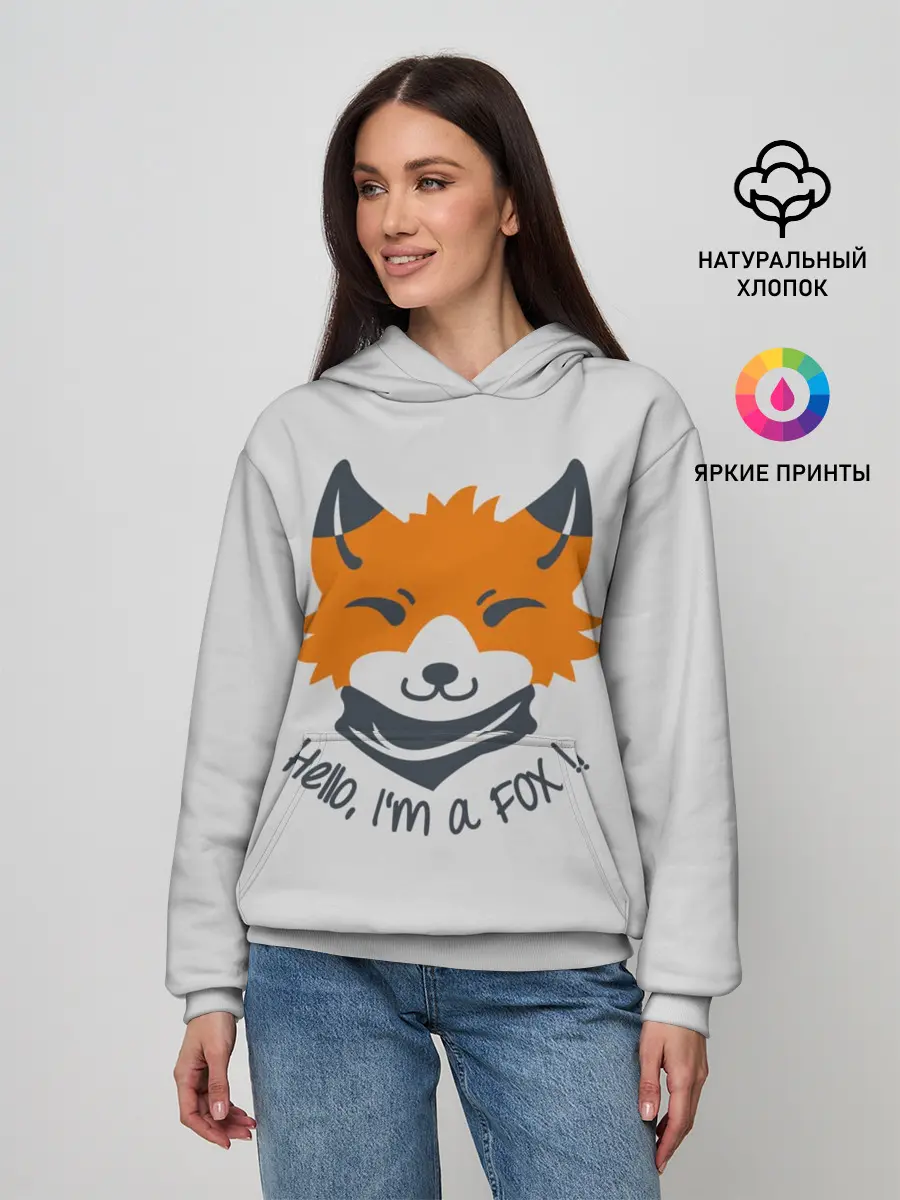 Женское худи / Hello Fox