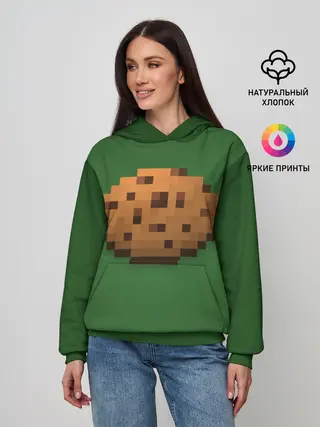 Женское худи / Minecraft Печенька