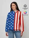 Женское худи / Американский Флаг