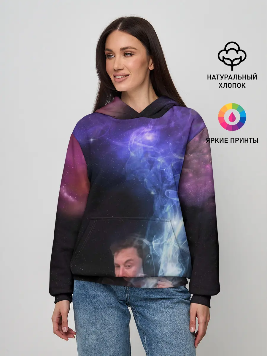 Женское худи / Elon Musk space Илон Маск