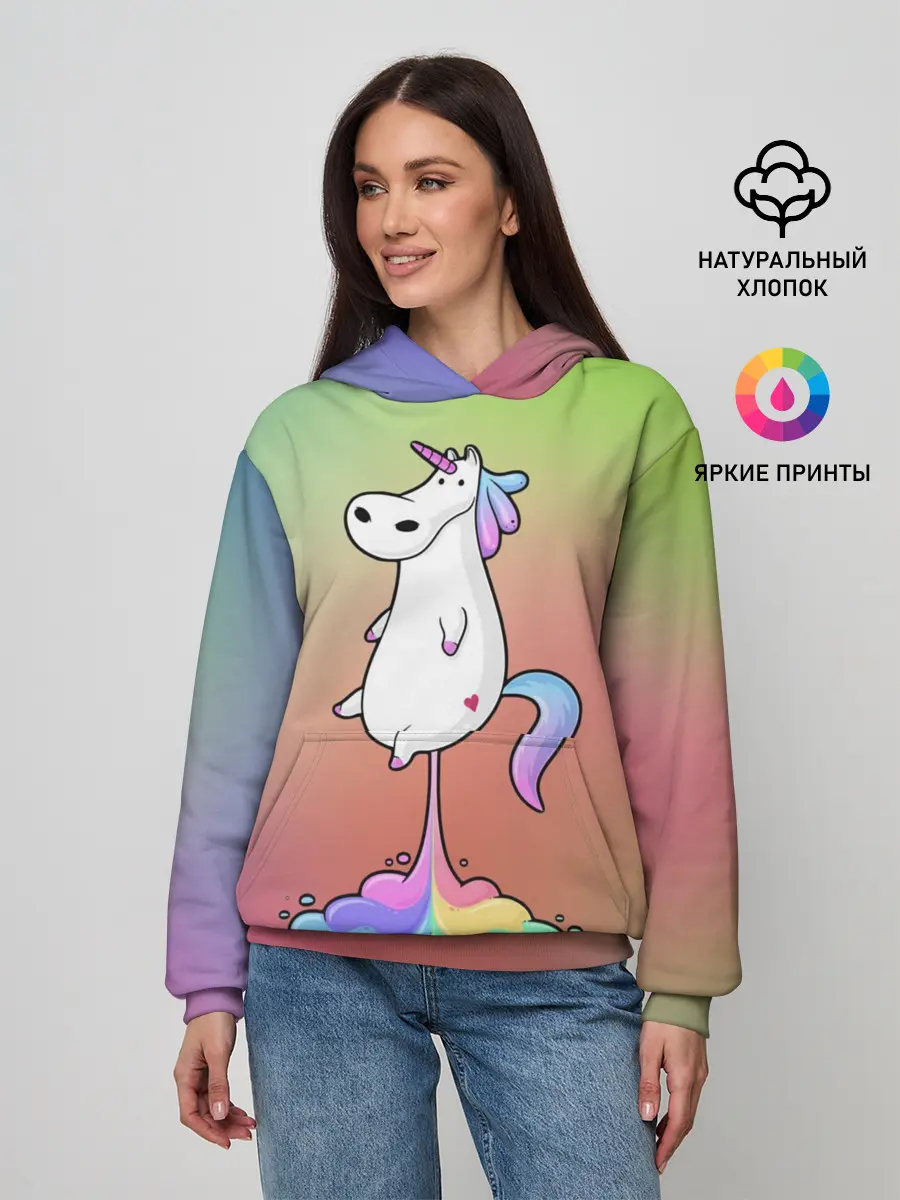 Женское худи / Единорог на Старте