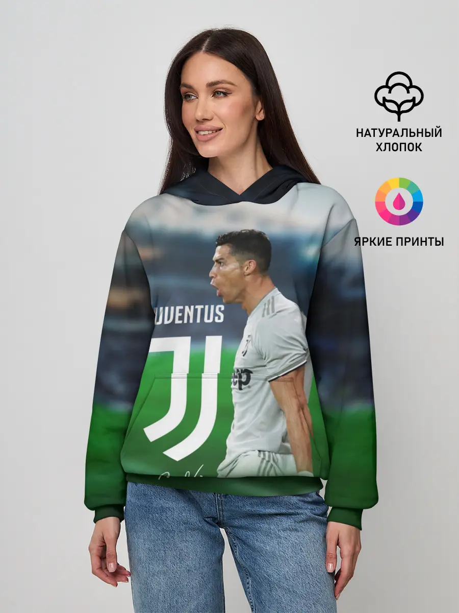 Женское худи / Роналдо Ювентус