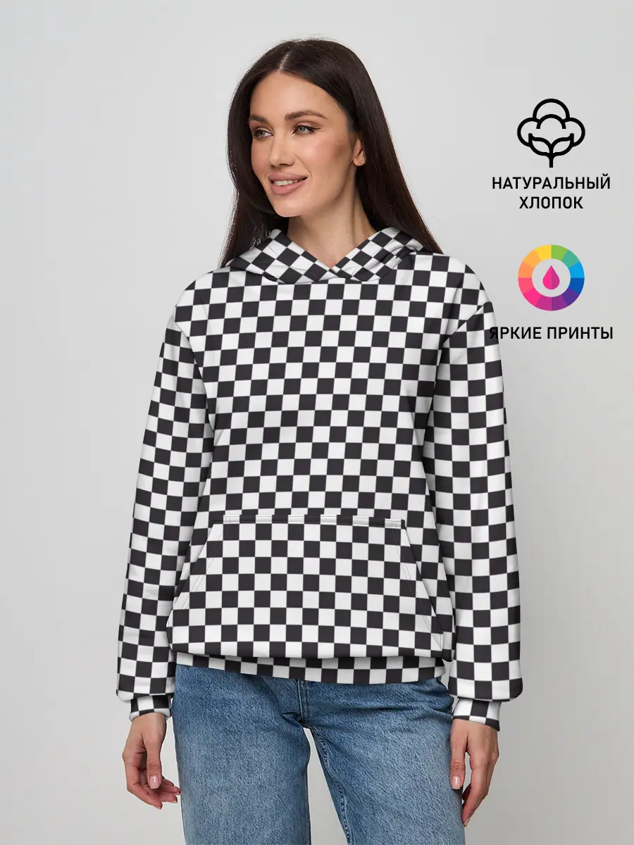 Женское худи / Checkerboard