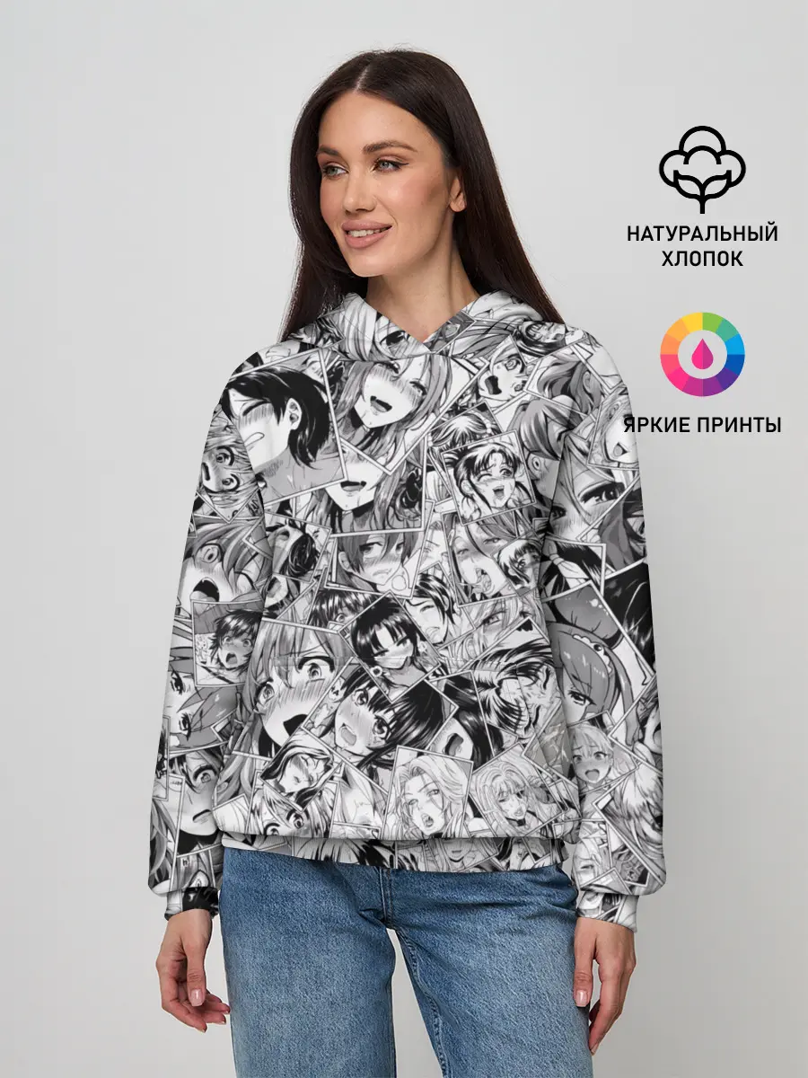 Женское худи / Manga ahegao