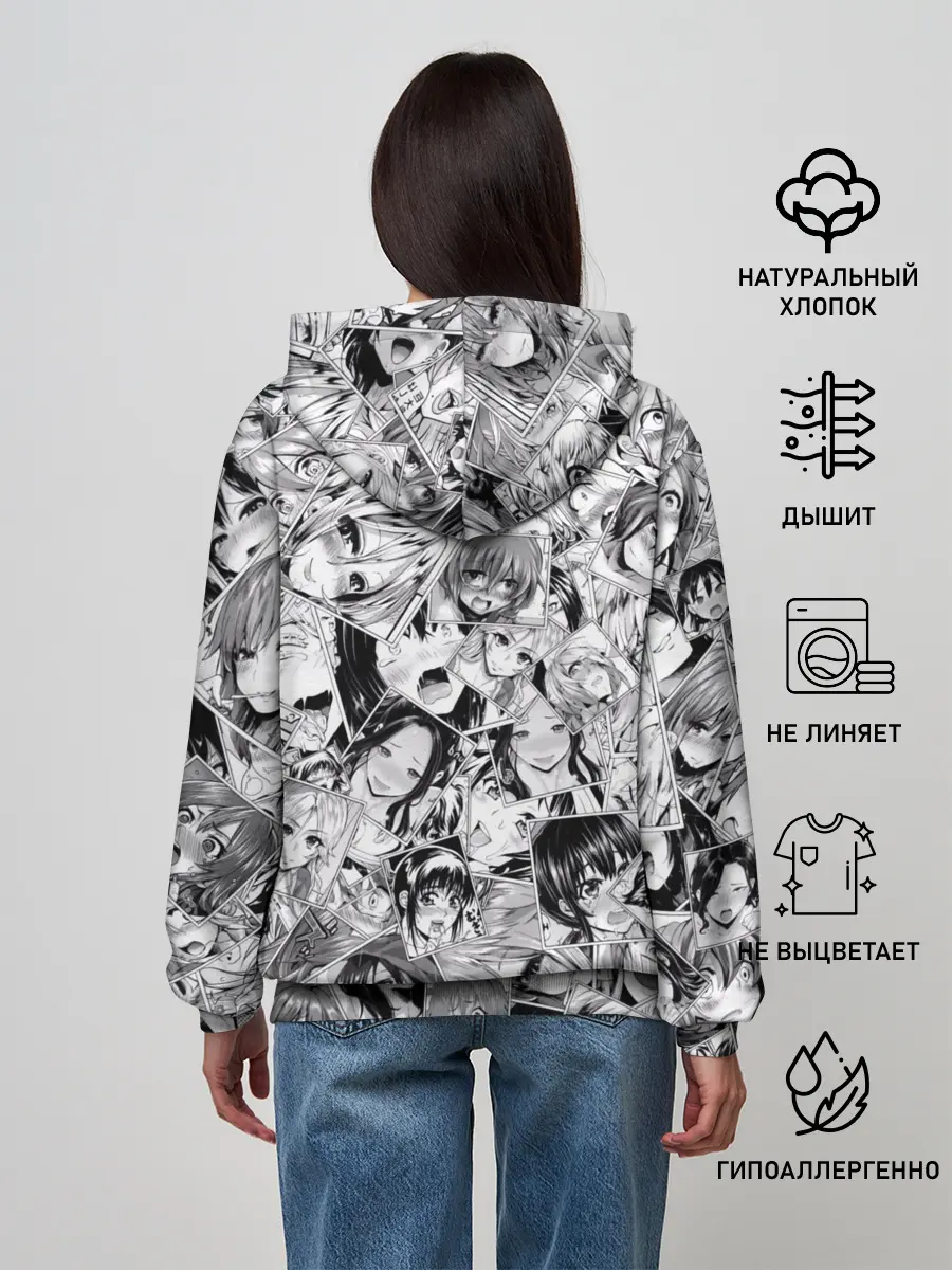 Женское худи / Manga ahegao