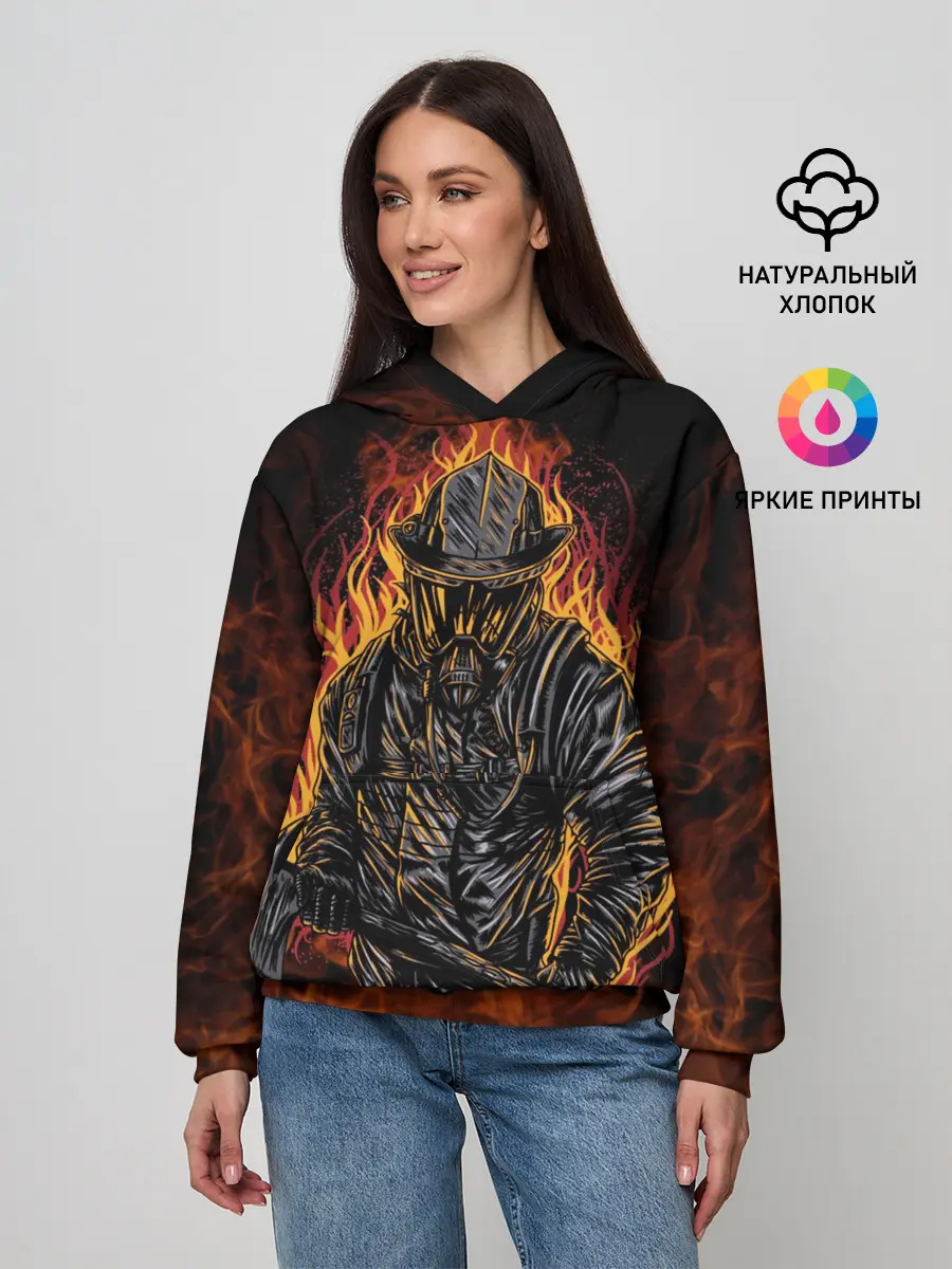 Женское худи / Пожарный