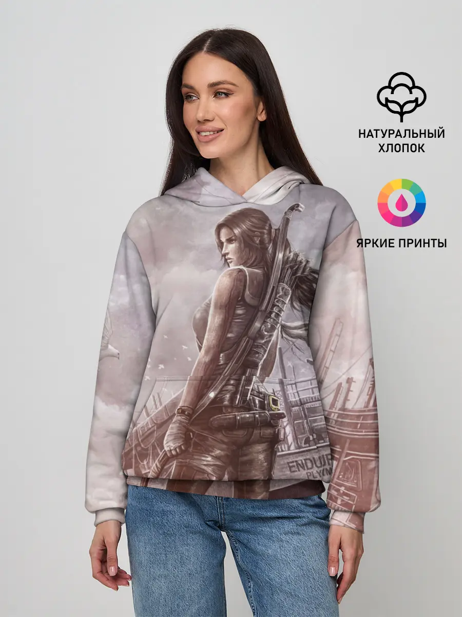 Женское худи / Tomb Raider