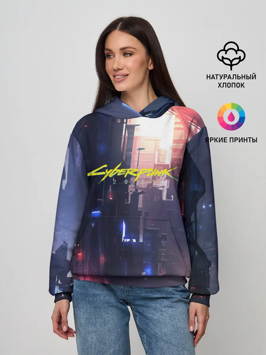 Женское худи / Cyberpunk 2077