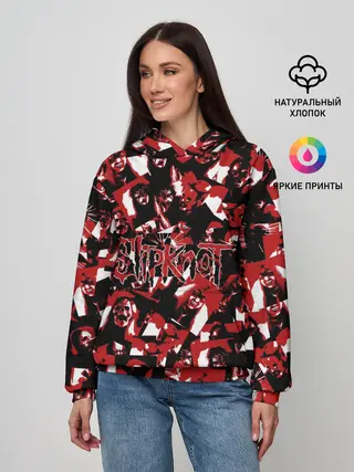 Женское худи / SlipKnot камуфляж