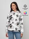 Женское худи / Панды На Велосипеде
