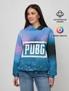 Женское худи / PUBG light blue