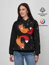 Женское худи / Лисички в Космосе