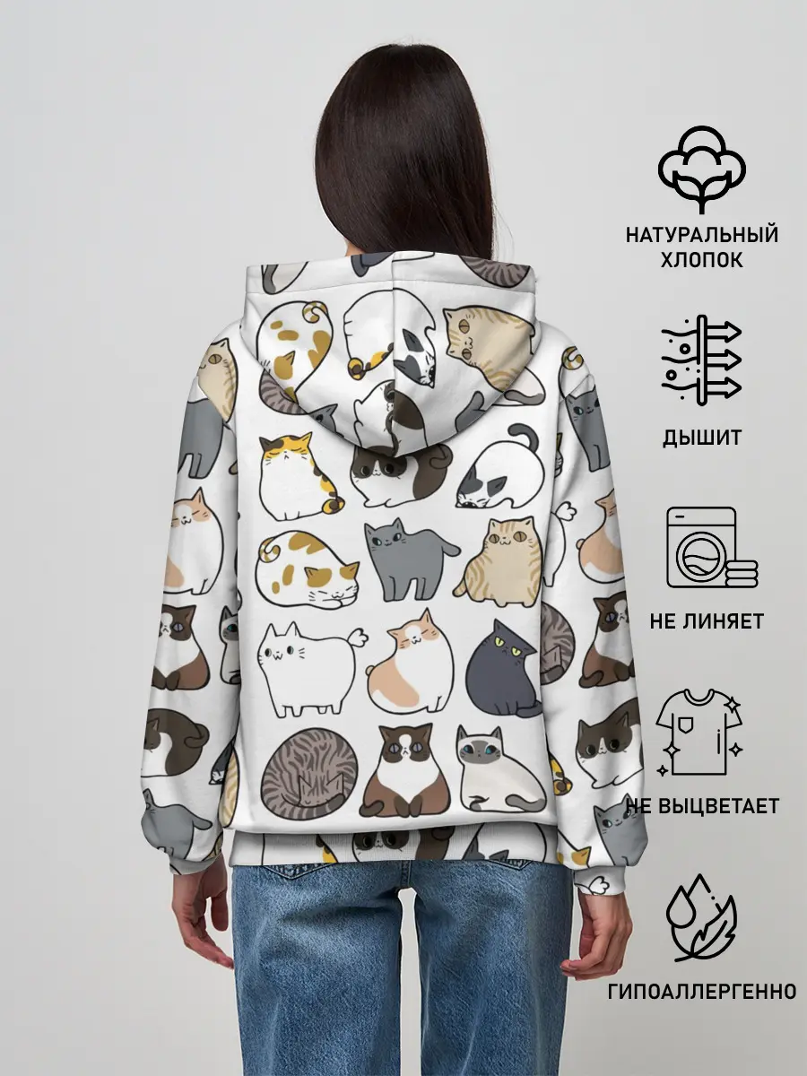 Женское худи / Котики