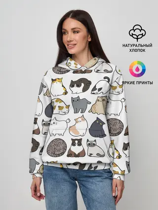 Женское худи / Котики