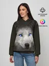 Женское худи / Голубоглазый волк