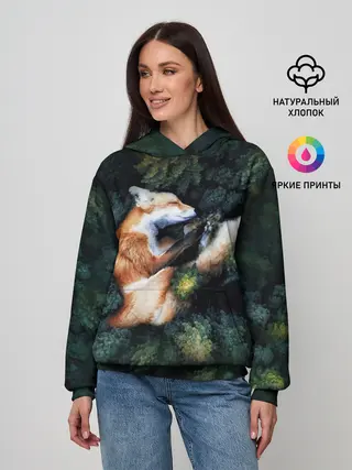 Женское худи / Лисичка в Лесу
