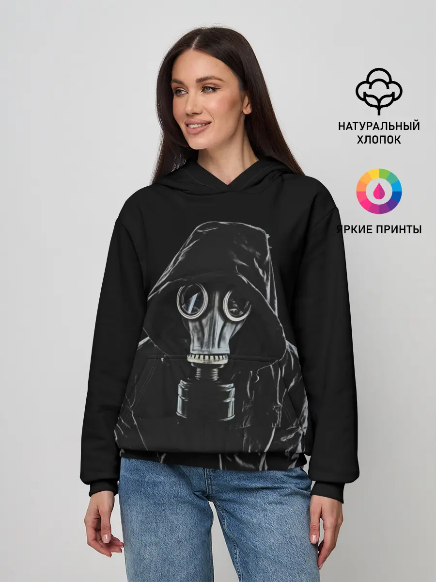 Женское худи / Противогаз