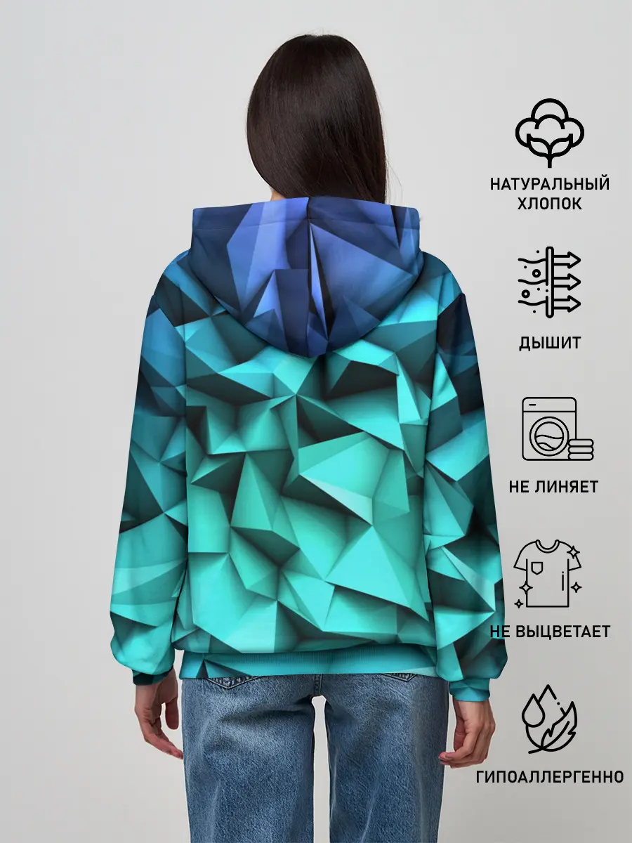 Женское худи / abstraction geometry