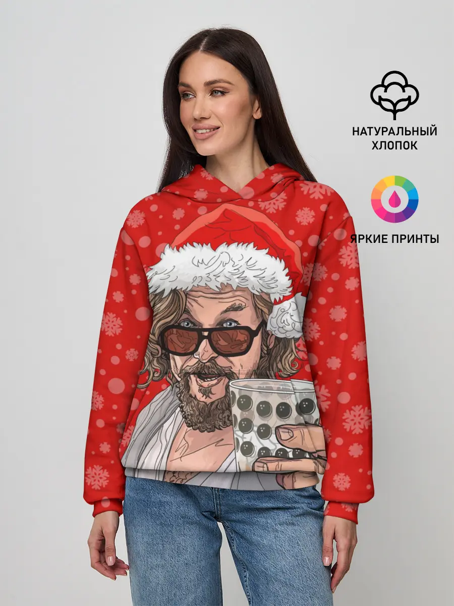 Женское худи / Лебовски Санта