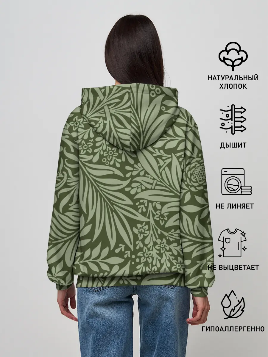 Женское худи / Flowers Green