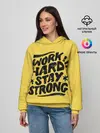 Женское худи / Work hard