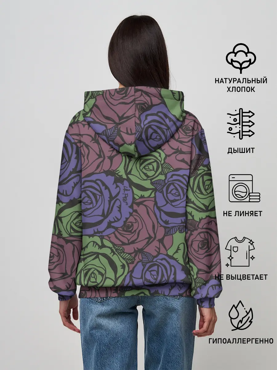 Женское худи / Розы Лил Пипа