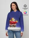 Женское худи / Гомер Санта Клаус