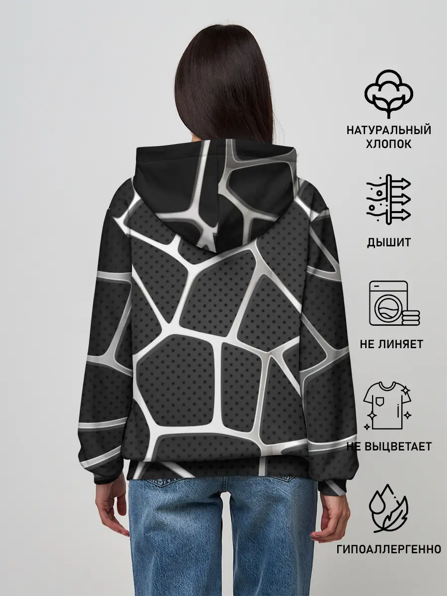 Женское худи / Серебряная паутина
