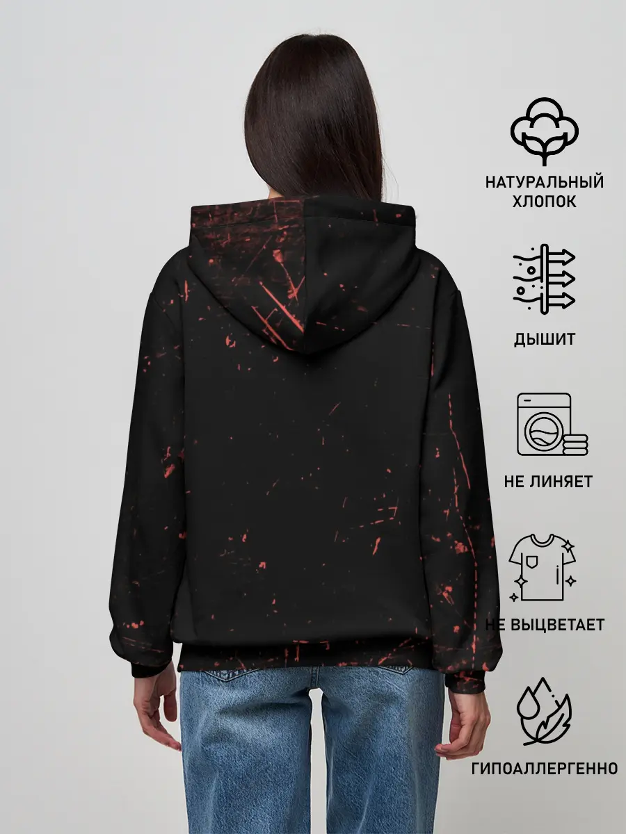 Женское худи / TOP - Skeleton Clique