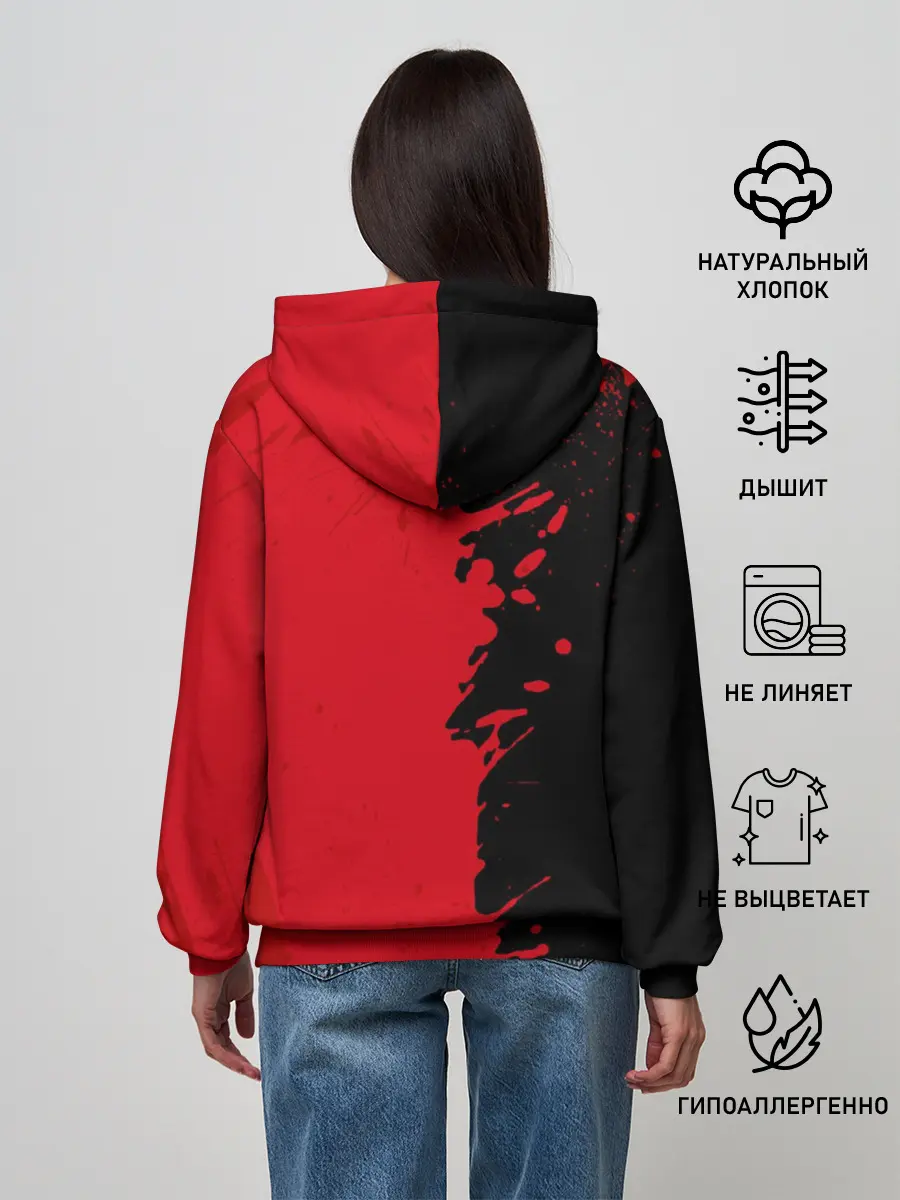 Женское худи / Goblin Slayer red and black