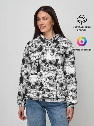 Женское худи / Черепа