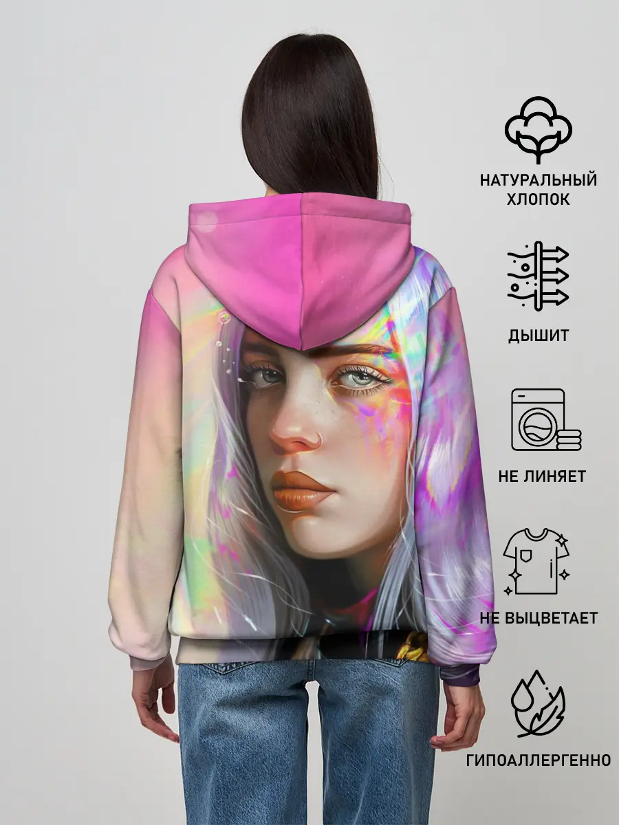 Женское худи / Billie Pinky Wave