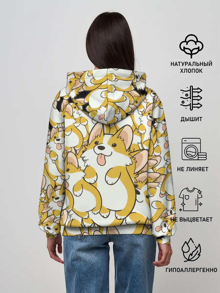 Женское худи / Корги