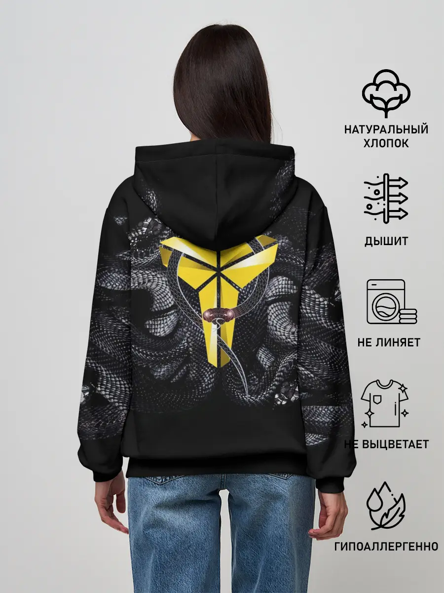 Женское худи / Black Mamba Kobe Bryant