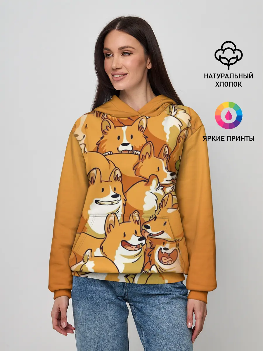 Женское худи / Корги