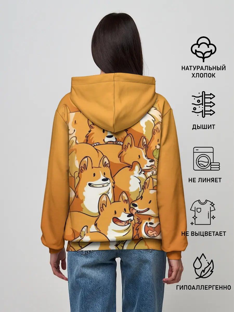 Женское худи / Корги