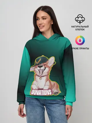 Женское худи / корги