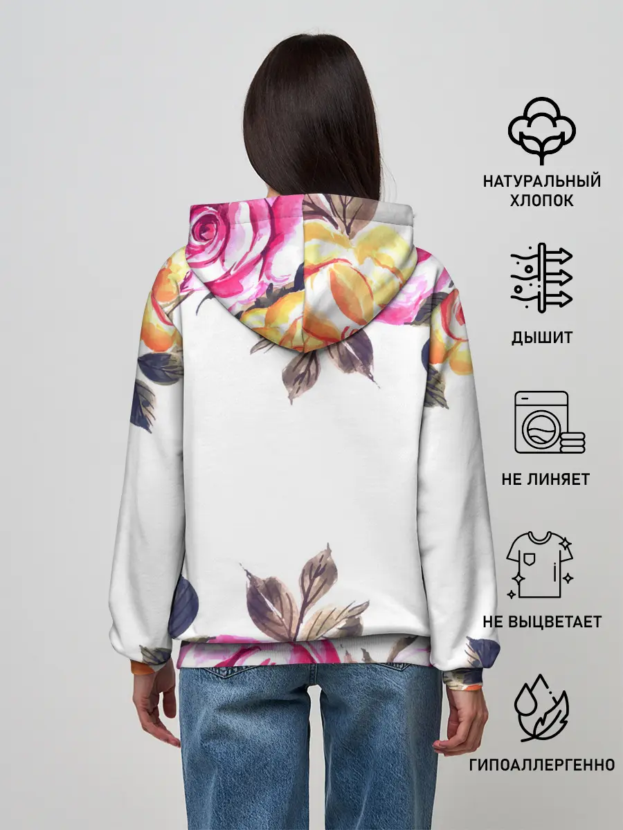 Женское худи / Розы