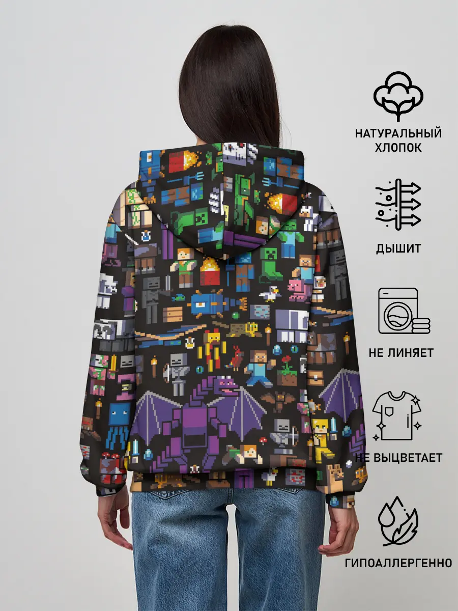 Женское худи / MINECRAFT | МАЙНКРАФТ