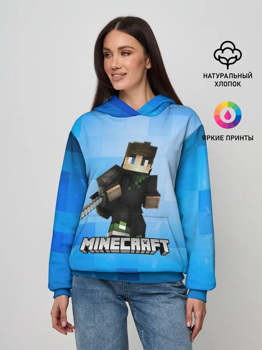 Женское худи / Minecraft / Майнкрафт