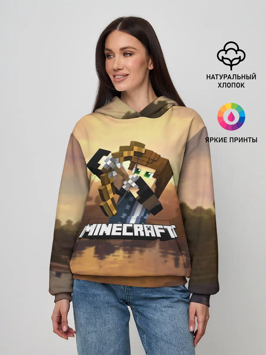 Женское худи / Майнкрафт