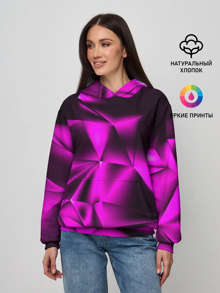 Женское худи / НЕОНОВАЯ ТЕКСТУРА