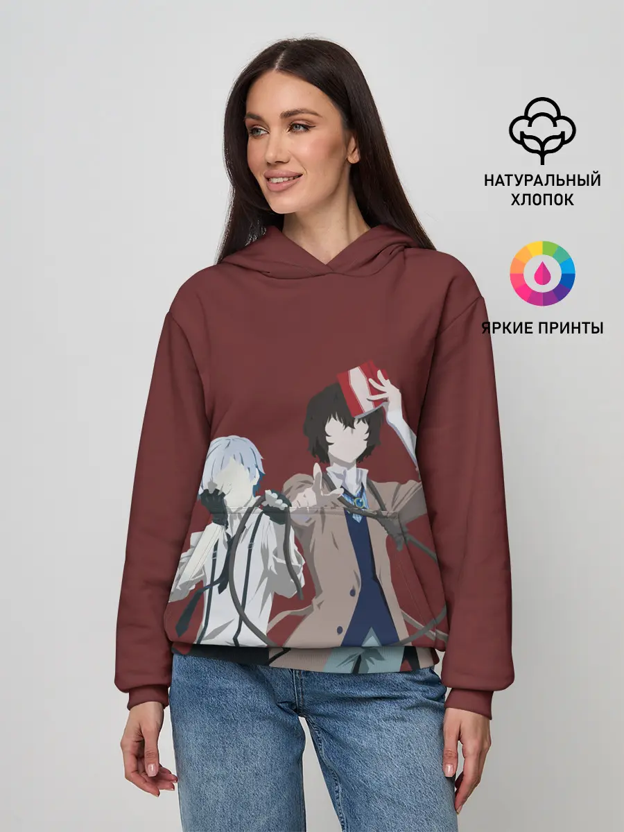 Женское худи / Atsushi Nakajima & Osamu Dazai