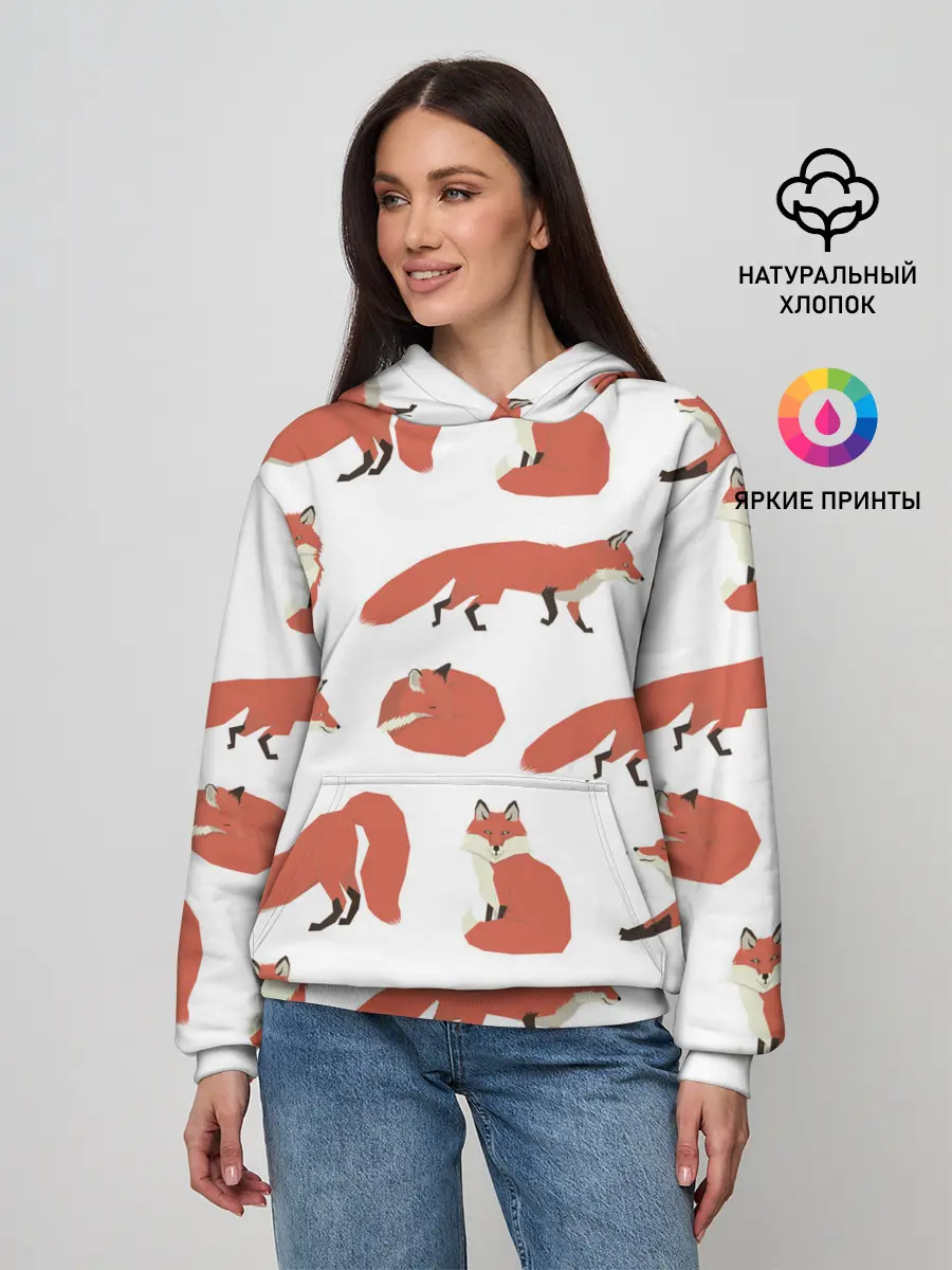 Женское худи / Лисий хвост
