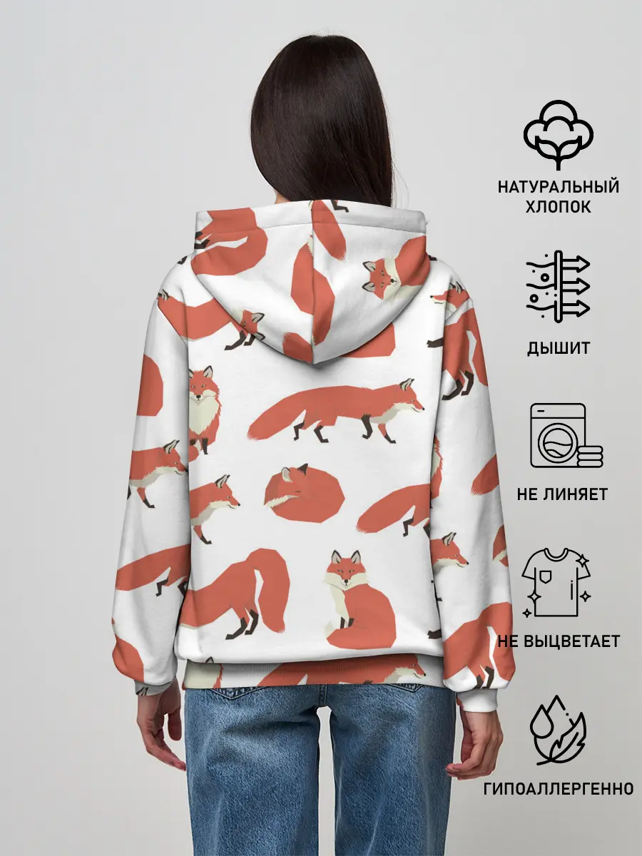 Женское худи / Лисий хвост