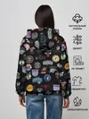Женское худи / NBA Pattern | НБА Паттерн