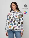 Женское худи / NBA Pattern | НБА Паттерн