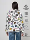 Женское худи / NBA Pattern | НБА Паттерн